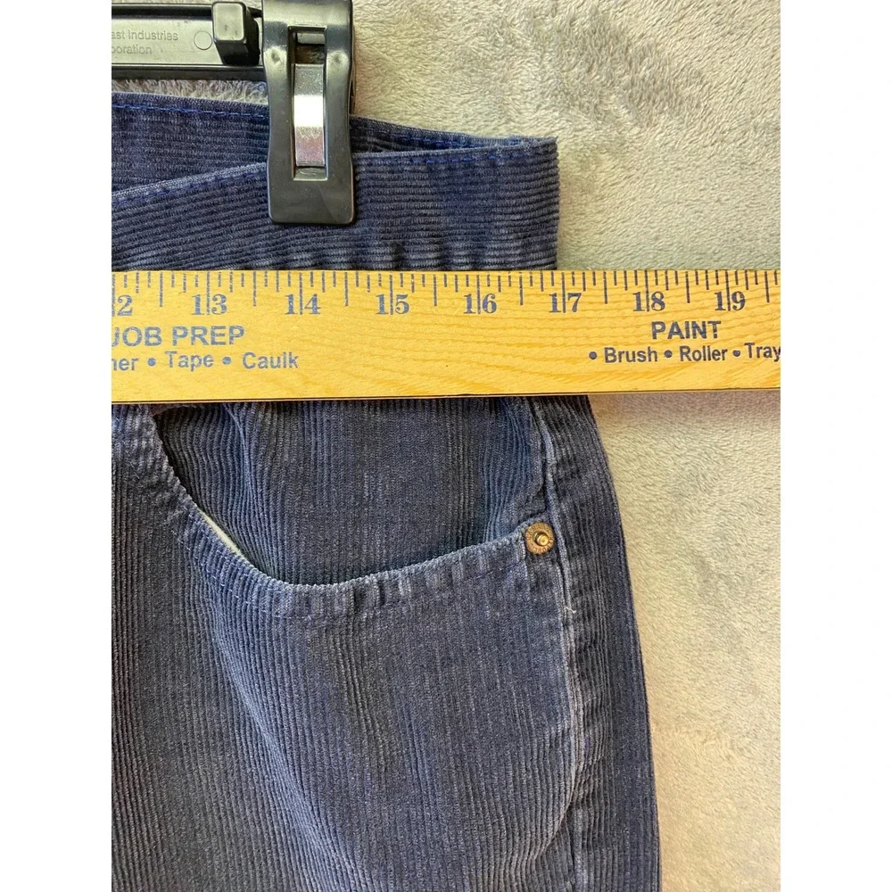 Banana Republic Rugged Jeans Corduroy Pants Mens 36L Navy Blue Straight 36x31